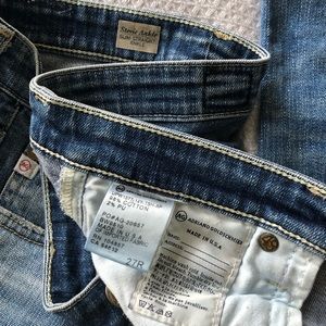Ag Stevie straight ankle jeans, 27R distressed